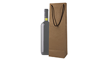 Винный пакет для бутылки бурый 35*11*9 (см)