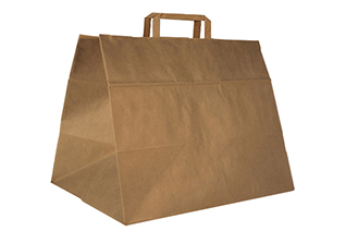 Крафт-пакет белый ПР 16 28*24*14